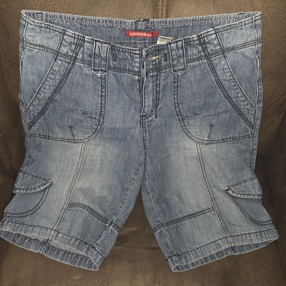 Unionbay Blue Denim Cargo Shorts
